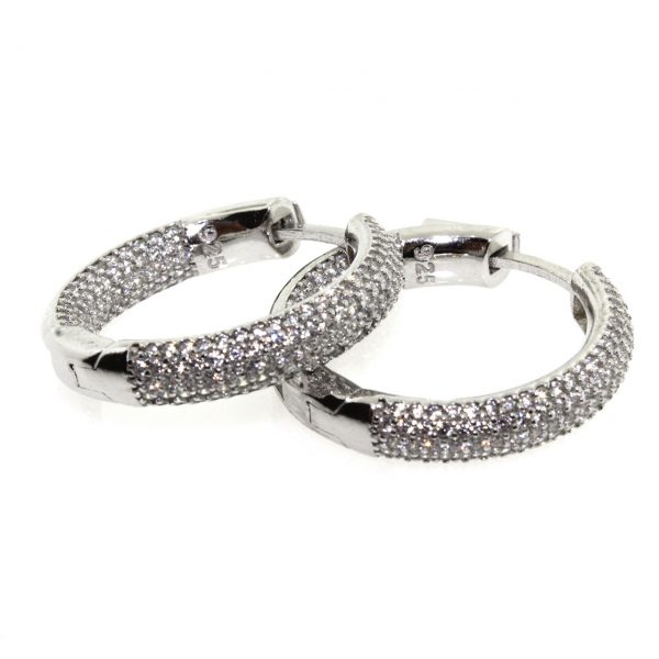 Zirconia Silver Earrings