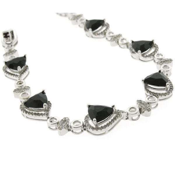 Onyx Silver Bracelet