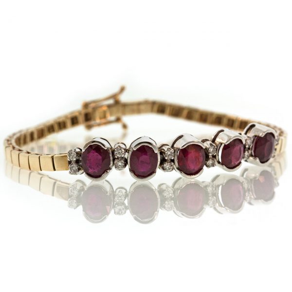 Ruby Gold Bracelet